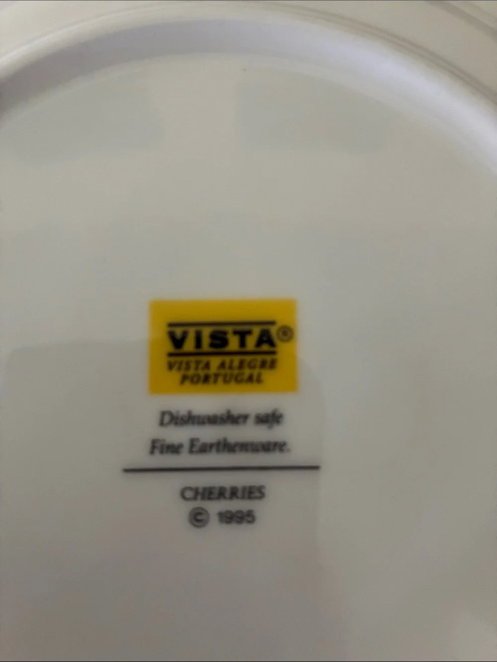 3 Vista Alegre Portugal Plates - Fruit Fantasy Cherries, Apples & Grapes